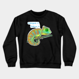 Imposter Syndrome Chameleon Crewneck Sweatshirt